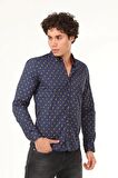 Erkek Desenli Uzun Kol Gömlek