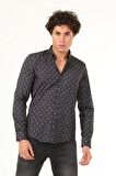 Erkek Desenli Uzun Kol Gömlek