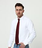 Düğmeli Yaka Uzun Kol Erkek Gömlek