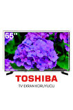 Technozi Toshiba Uyumlu 65" inç 165 Ekran Tv Koruyucu Kırılmaz Paneli