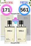 171 Floral Kadın 50ml ve 561 Fresh Erkek 50ml Parfüm