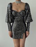 Yonca Moda Evi Nico Pul Payet Elbise