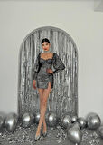 Yonca Moda Evi Nico Pul Payet Elbise