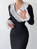 Yonca Moda Evi Florina Midi Boy Elbise