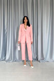 Yonca Moda Evi Pudra Ceket Takım