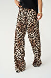 Yonca Moda Evi Lastikli Pantolon - Leopar