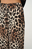Yonca Moda Evi Lastikli Pantolon - Leopar