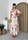 Yonca Moda Evi Weimar Keten Elbise