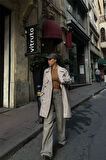 Yonca Moda Evi TRENCH KISA ŞANEL BOY - Taş