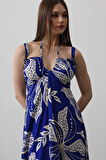 Yonca Moda Evi ASKILI VİSCON ELBİSE - Saks