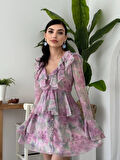 Yonca Moda Evi Elose Fırfırlı Elbise