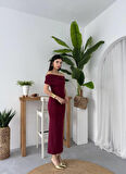 Yonca Moda Evi Dron Straplez Elbise