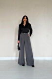 Yonca Moda Evi Füme Pileli Comfort Pantolon
