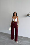 Yonca Moda Evi PALAZZO PANTOLON - Bordo