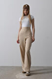 Yonca Moda Evi Beli Yarım Lastikli Palazzo Pantolon - Camel