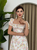Yonca Moda Evi Zeze Balon Kol Elbise