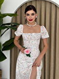 Yonca Moda Evi Zeze Balon Kol Elbise