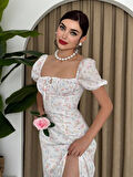 Yonca Moda Evi Zeze Balon Kol Elbise