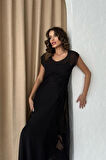 Yonca Moda Evi Archernar Şifon Tül Elbise 2704-8