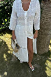 Yonca Moda Evi Jessyca Dantelli Brode Elbise 2515-13
