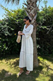 Yonca Moda Evi Jessyca Dantelli Brode Elbise 2515-13
