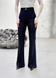 Yonca Moda Evi 230 Gr Poly Viscose Full Lycra İspanyol Paça Pantolon