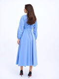 Yonca Moda Evi 5903 ELBİSE-MAVİ