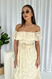 Yonca Moda Evi Reget Kemerli Elbise