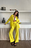 Yonca Moda Evi GÖMLEK - PANTOLON TAKIM - Sarı