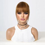 Yonca Moda Evi Yoğun Gerçek Saç Perçem / Kumral - 582531-1453