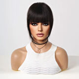 Yonca Moda Evi Yoğun Gerçek Saç Perçem / Siyah - 582534-1453
