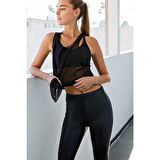 Yeni İnci Suni Deri Alt ve File Atlet Sporcu Tayt Takım