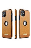 iPhone 12 Pro Max Uyumlu Logo Bölmeli Koyu Tasarım Kılıf