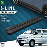 S-Dizayn Hyundai H-1 Starex S-Line Siyah Yan Basamak 193 Cm 1998-2007 A+ Kalite