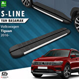 S-Dizayn VW Tiguan 2 S-Line Aluminyum Yan Basamak 173 Cm 2016-2024 A+ Kalite