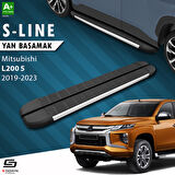 S-Dizayn Mitsubishi L200 5 S-Line Aluminyum Yan Basamak 203 Cm 2019 Üzeri A+ Kalite