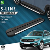 S-Dizayn VW T-Cross S-Line Aluminyum Yan Basamak 173 Cm 2019-2023 A+ Kalite