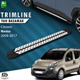 S-Dizayn Citroen Nemo TrimLine Gri Yan Basamak 177 Cm 2008-2017 A+ Kalite