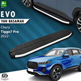 S-Dizayn Chery Tiggo7 Pro Evo Aluminyum Yan Basamak 183 Cm 2022 Üzeri A+ Kalite