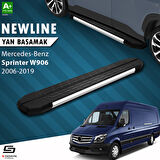 S-Dizayn Mercedes Sprinter W906 Uzun Şase NewLine Krom Yan Basamak 333 Cm 2006-2019 A+ Kalite