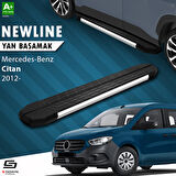 S-Dizayn Mercedes Citan NewLine Krom Yan Basamak 193 Cm 2012-2021 A+ Kalite