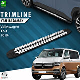 S-Dizayn VW Transporter T6.1 Uzun Şase TrimLine Gri Yan Basamak 255 Cm 2019-2025