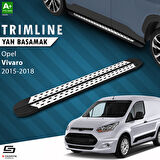 S-Dizayn Opel Vivaro B Uzun Şase TrimLine Gri Yan Basamak 270 Cm 2015-2018 A+ Kalite