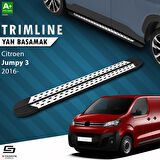 S-Dizayn Citroen Jumpy 3 Uzun Şase TrimLine Gri Yan Basamak 248 Cm 2016 Üzeri A+ Kalite
