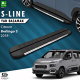 S-Dizayn Citroen Berlingo 3 S-Line Krom Yan Basamak 203 Cm 2018 Üzeri A+ Kalite