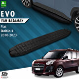 S-Dizayn Fiat Doblo 2 Uzun Şase Evo Siyah Yan Basamak 223 Cm 2010-2023 A+ Kalite