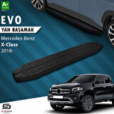 S-Dizayn Mercedes X-Class Evo Siyah Yan Basamak 203 Cm 2018-2020 A+ Kalite