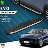 S-Dizayn Porsche Cayenne 2 Evo Krom Yan Basamak 193 Cm 2011-2017 A+ Kalite