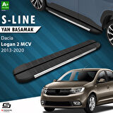 S-Dizayn Dacia Logan 2 MCV S-Line Krom Yan Basamak 183 Cm 2013-2020 A+ Kalite