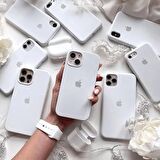 İphone 14 Pro İthal İçi Kadife Süet Logolu Silikon Yüksek Kalite Silinebilir Lansman Kılıf